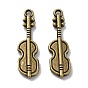 Tibetan Style Alloy Pendants, Cadmium Free & Lead Free, Violin