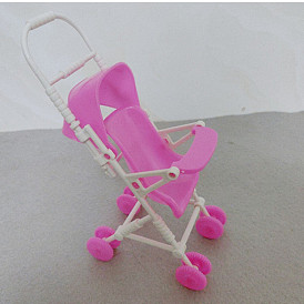 Plastic Doll Mini Wheelbarrow, Miniature Furniture Toys, for American Girl Doll Dollhouse Accessories