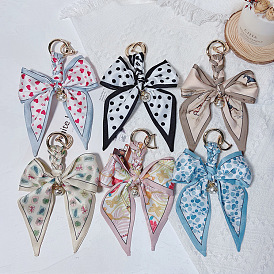 Fashionable Butterfly Bow Keychain for Women's Bags and Car Keys - Creative Pendant