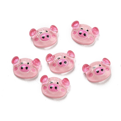 Translucent Resin Cabochons, Pig
