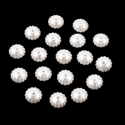 Perles de nacre en plastique ABS, fleur
