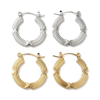 304 Stainless Hoop Earrings for Women, Donut