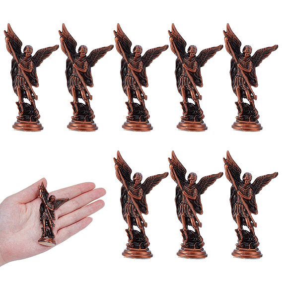 Alloy Angel Figurines Ornaments, for Home Office Decoration