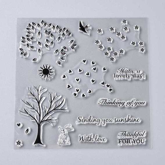 Plastic Stamps, for DIY Scrapbooking, Photo Album Decorative, Cards Making, Stamp Sheets