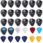 30Pcs 2 Styles Plastic Guitar Picks & Holder, Plectrum Guitar Musical Instrument Accessories