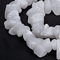 Natural White Jade Beads Strands, Chip