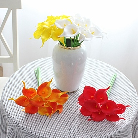Flor artificial de imitación de cuero de cala, Flor artificial para decoración interior y exterior.