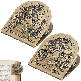 2шт. зажимы из сплава, для бумажного документа, школьные офисные принадлежности, арка, античная бронза