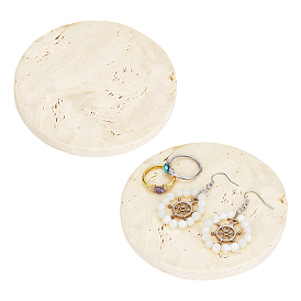 2шт. подставки для демонстрации из натурального известняка, плоско-круглые, фотографические реквизиты, украшение дома