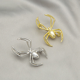 Creative Spider Brooch for Fashionable and Versatile Outfits - Retro Suit Pin Badge