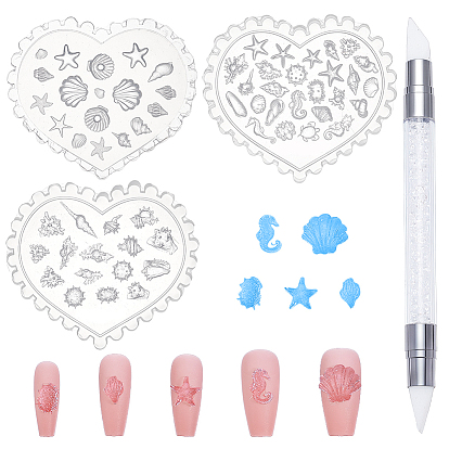 Diy Silikonformen, Gießformen aus Harz, mit Diamantlackierstift, Herz