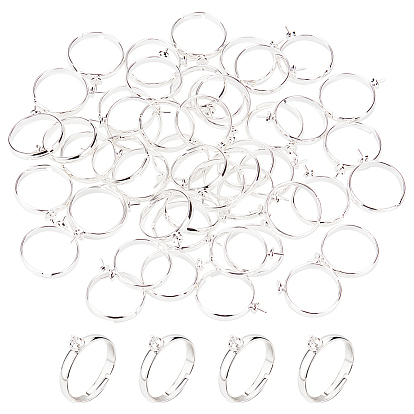 50шт. латунные регулируемые кольцевые соединения, за половину пробурено бисера