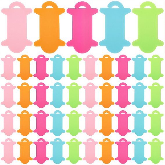 100 шт. 5 стили пластиковые катушки с нитками, намоточные доски, для вышивки крестом