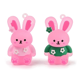 PVC Pendants, Rabbit with Sakura