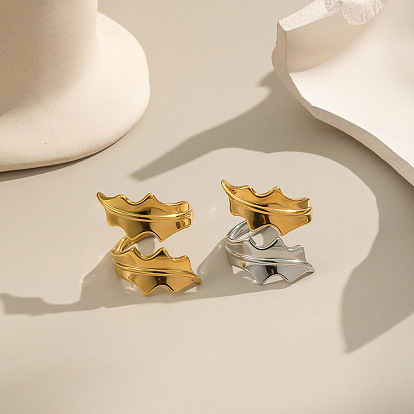 304 регулируемые манжеты из нержавеющей стали с открытыми кольцами для женщин, лист