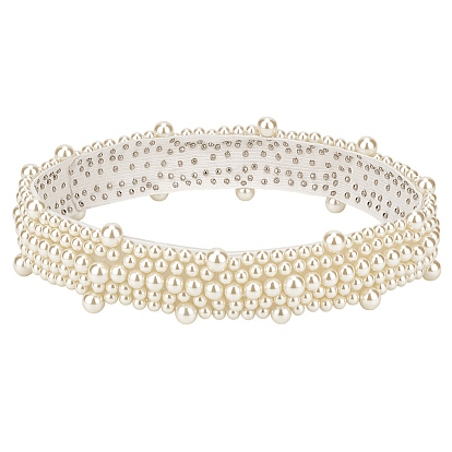 1Шляпные ленты из искусственного жемчуга, круглые, эластичные, для аксессуаров для соломенных шляп своими руками