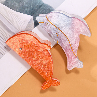 Exquisite and interesting catch clip dolphin blue whale hair clip cute texture shark clip headband hair accessories