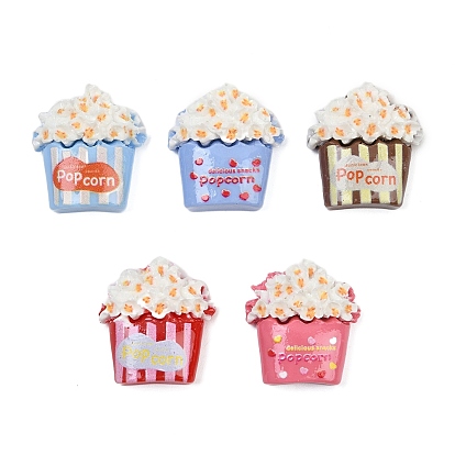 Непрозрачные кабошоны из смолы, попкорн