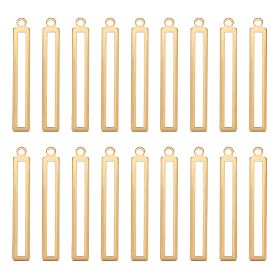 50 латунные подвески шт., прямоугольный шарм