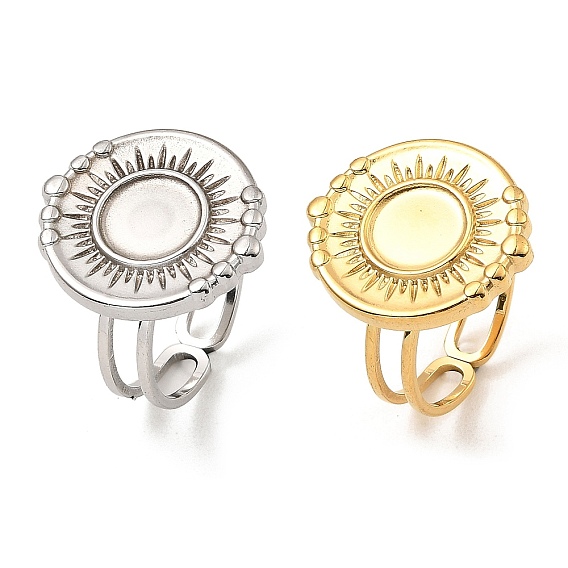 304 настройки кольца открытой манжеты из нержавеющей стали, плоско-круглые