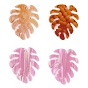 Autumn Theme Acrylic Pendants, for DIY Earring Accessories, Leaf
