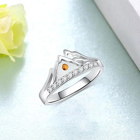 Кольца из горного цинкового сплава со стразами для женщин