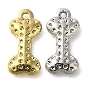 304 Stainless Steel Pendant Rhinestone Settings, Bone