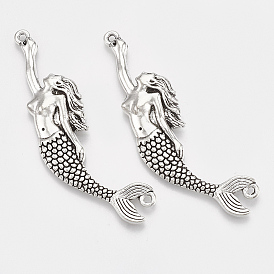 Тибетский сплав стиля большие кулоны, русалка