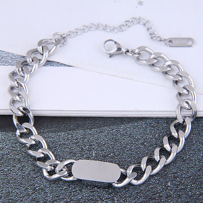 Stylish Minimalist Titanium Steel Bracelet with Personality and Charm