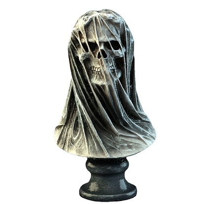 Halloween Resin Death Skull Figurines Statue for Home Office Desktop Decoration