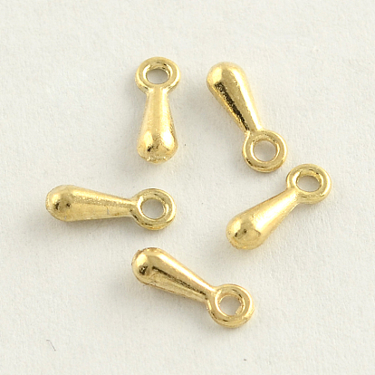 Zinc Alloy Teardrop Charms, Cadmium Free & Lead Free, Chain Extender Drop