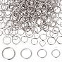 400шт 4 стили 304 открытые соединительные кольца из нержавеющей стали, круглые кольца