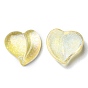 Translucent Resin Cabochons, Glitter Heart