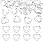 20Pcs Heart Iron Connector Charms, Outline Links