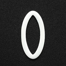 201 Stainless Steel Linking Rings, Horse Eye, Laser Cut