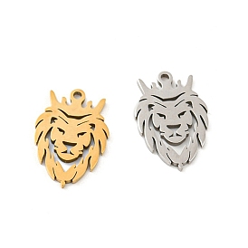 201 pendentifs en acier inoxydable, lion