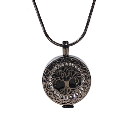 Colliers de cendres d'urne en alliage, collier pendentif arbre de vie