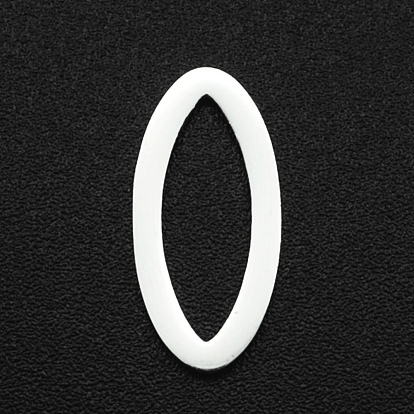 201 Stainless Steel Linking Rings, Horse Eye, Laser Cut