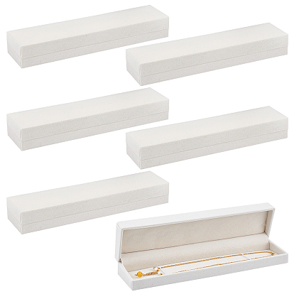 6шт картонные коробки для браслетов, крышка с бархатом, украшения подарочные коробки, прямоугольные