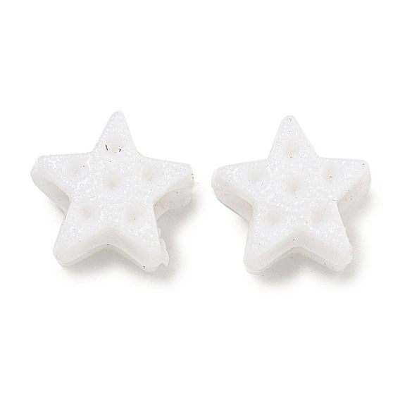 Opaque Acrylic Bead Rhinestone Settings, Star