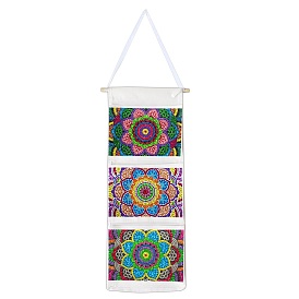 Creative Diamond Painting Hanging Storage Bag Set, Craft Storage Hanging Bag, Diamond Flower Style