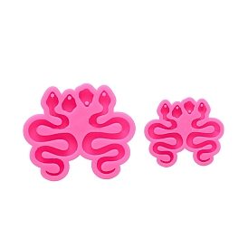 DIY Snake Pendant Silicone Molds, Resin Casting Molds, for UV Resin, Epoxy Resin Jewelry Making