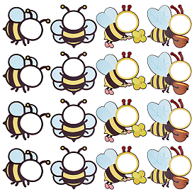 60шт. 4 стили вырезанные пчелы, вырезанные фигурки для доски объявлений, украшения для класса
