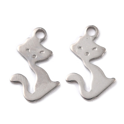 201 Stainless Steel Charms, Cat