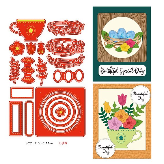 Трафареты для резки птичьего гнезда и чашки из углеродистой стали, для diy scrapbooking, Фотоальбом, декоративная бумага для тиснения, форма для поздравительных открыток