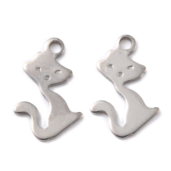 201 Stainless Steel Charms, Cat