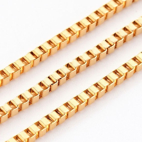 Ионное покрытие (ip) 304 венецианские цепи из нержавеющей стали, несварные, коробка цепи, несварные, с катушкой, прямоугольные