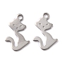 201 Stainless Steel Charms, Cat