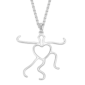 Набор для самостоятельного изготовления ожерелья, включая серебряные латунные ожерелья-цепочки, родиевое покрытие 925 подвеска из стерлингового серебра с полым кабошоном