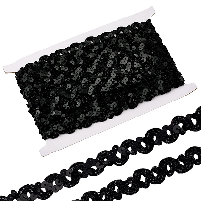 Отделка из волнистого полиэстерового кружева, лента с пайетками для животных, аксессуары для одежды